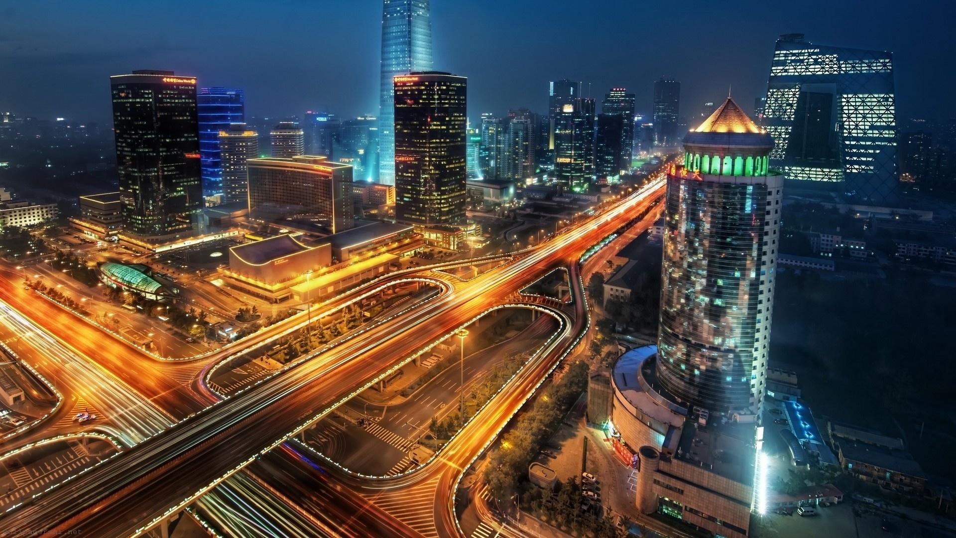 Peking Road Sky Skyscrapers City Landscape