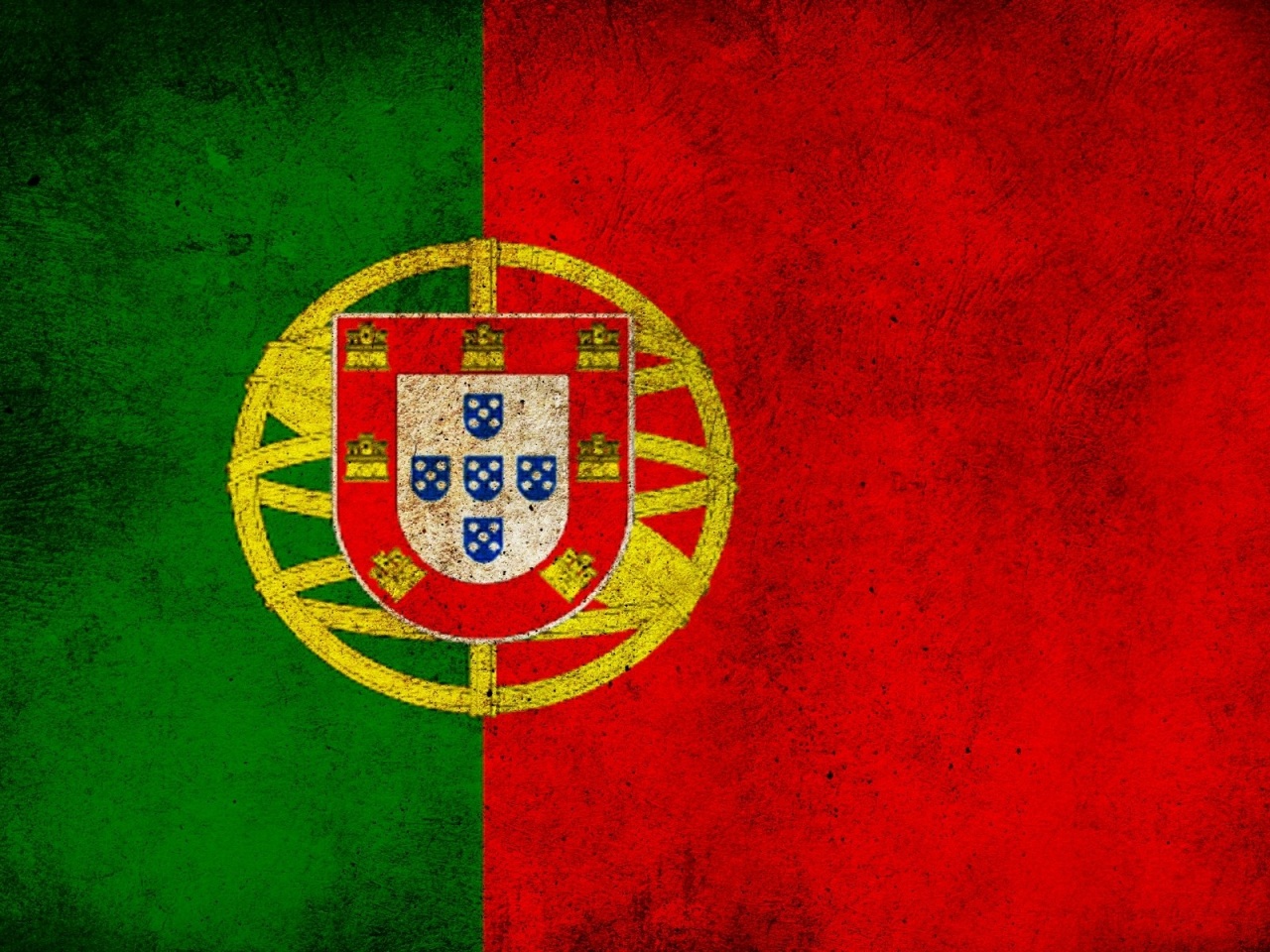 Portugal Flag Stripes Colors Dirt