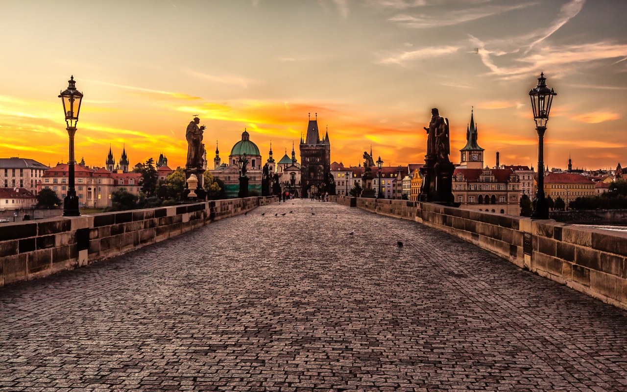 Prague Sunrise - The Charles Bridge