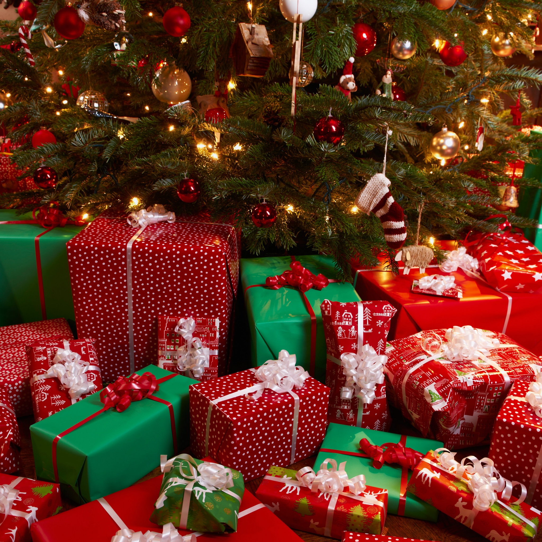 Presents Under Christmas Tree