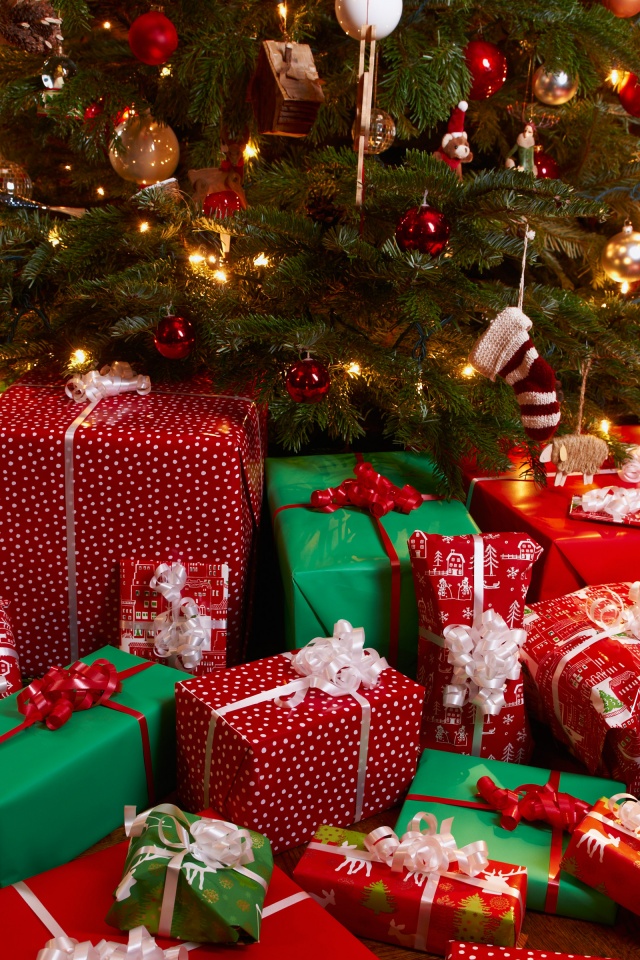 Presents Under Christmas Tree