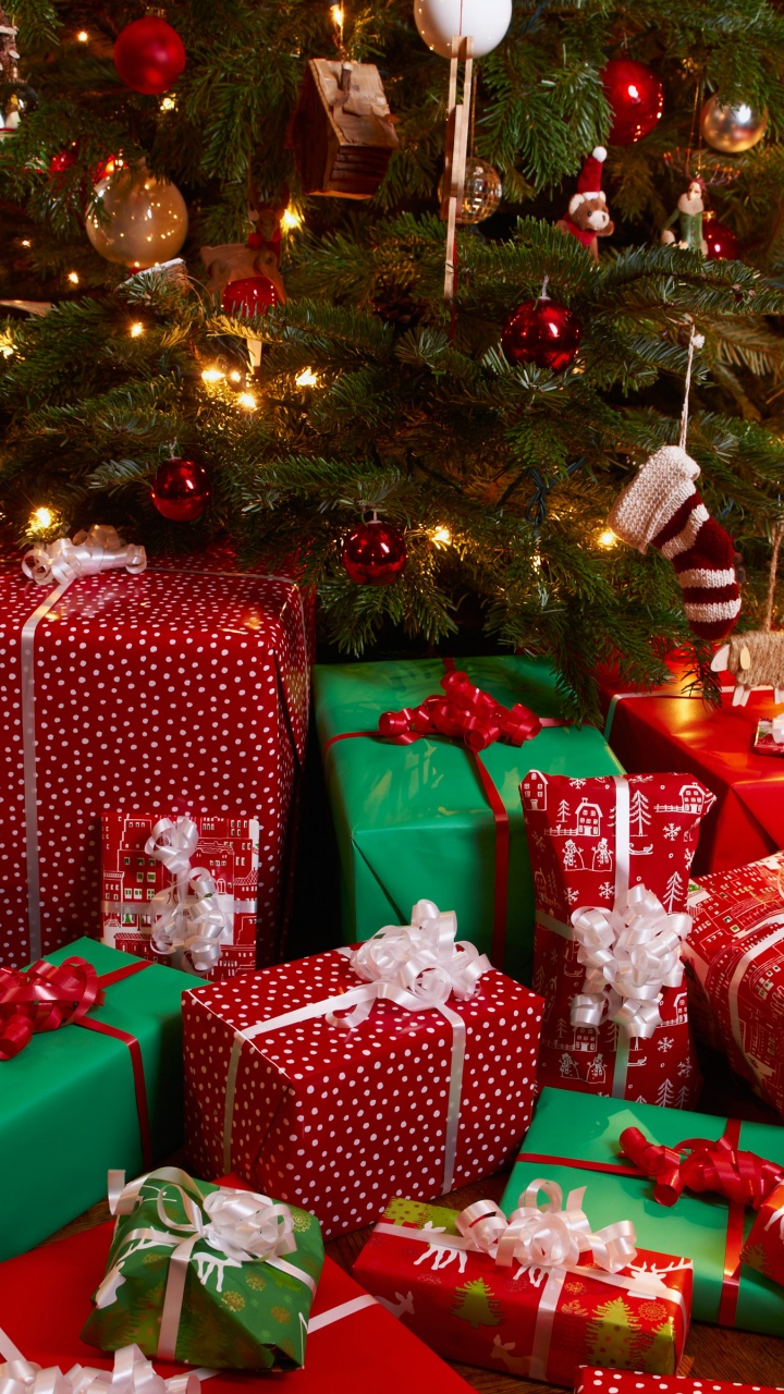 Presents Under Christmas Tree