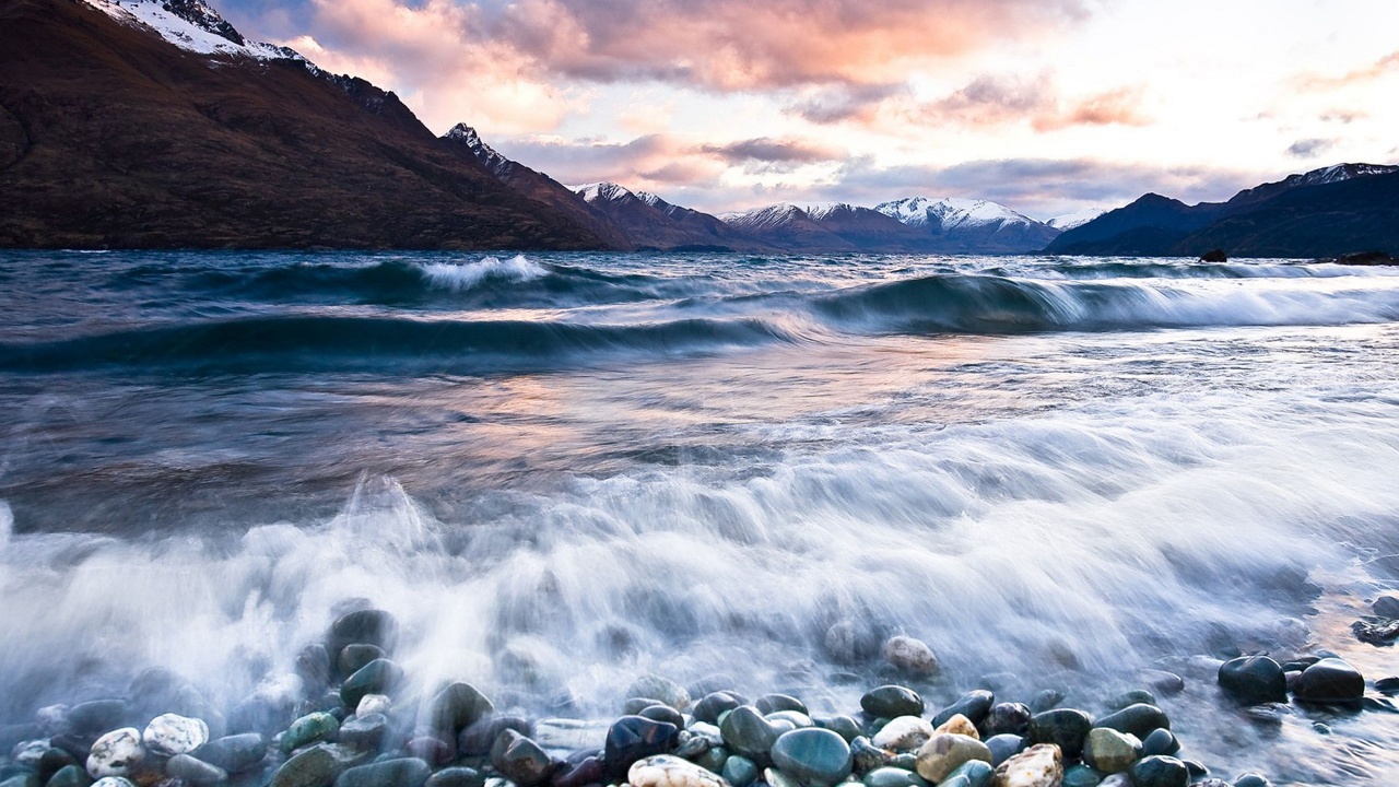 Queenstown Sunsetsunset Near Queenstown New Zealand