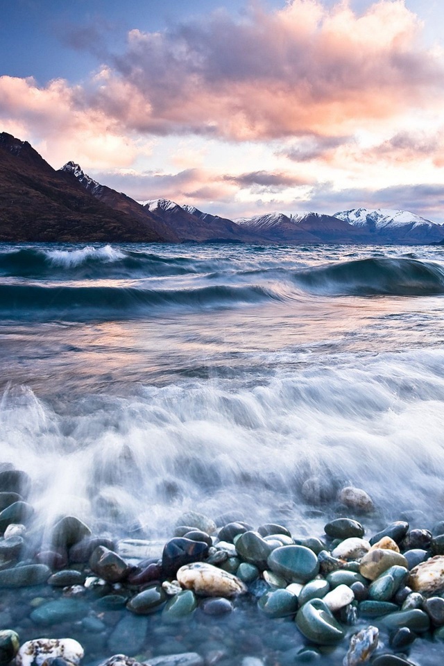 Queenstown Sunsetsunset Near Queenstown New Zealand