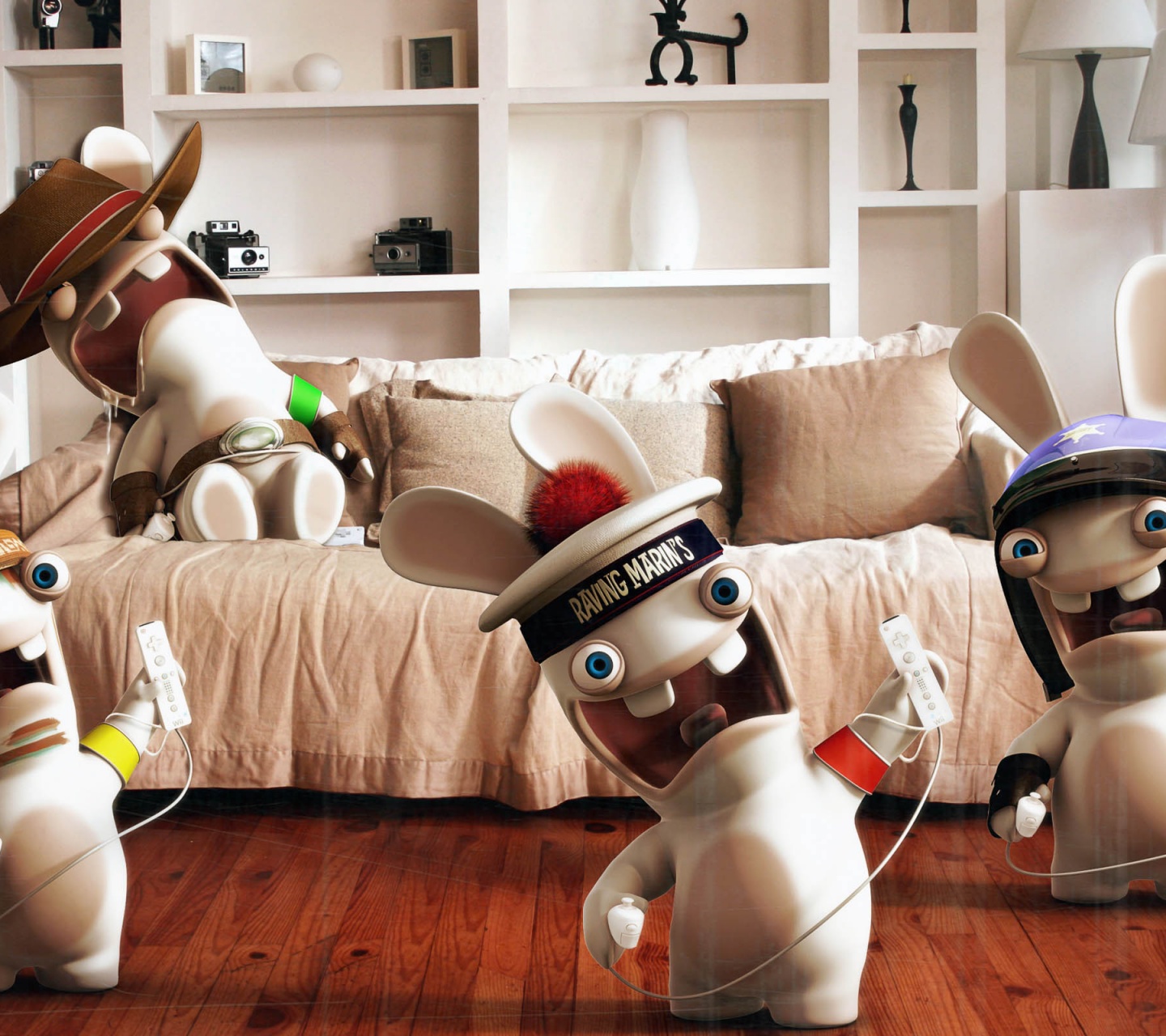 Rayman Raving Rabbids Playing Wii