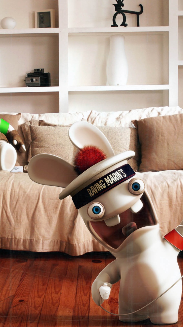 Rayman Raving Rabbids Playing Wii