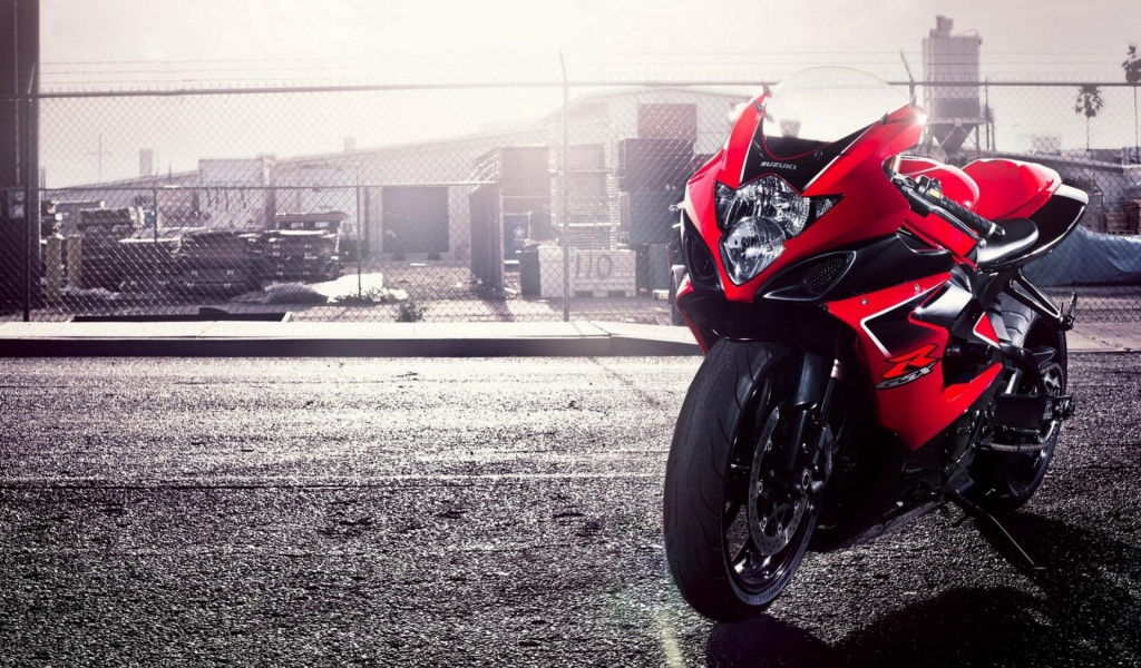 Red Suzuki GSX Sports Bike