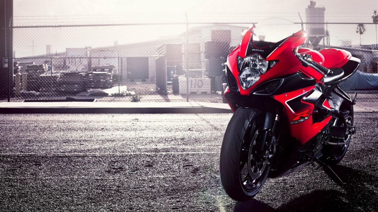 Red Suzuki GSX Sports Bike