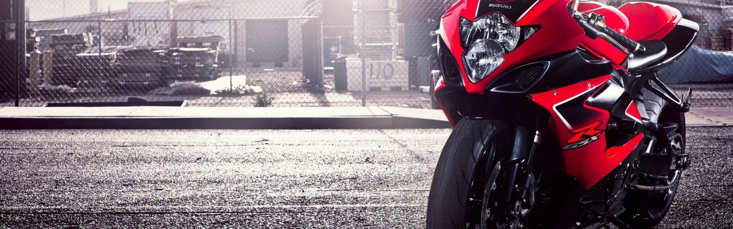 Red Suzuki GSX Sports Bike