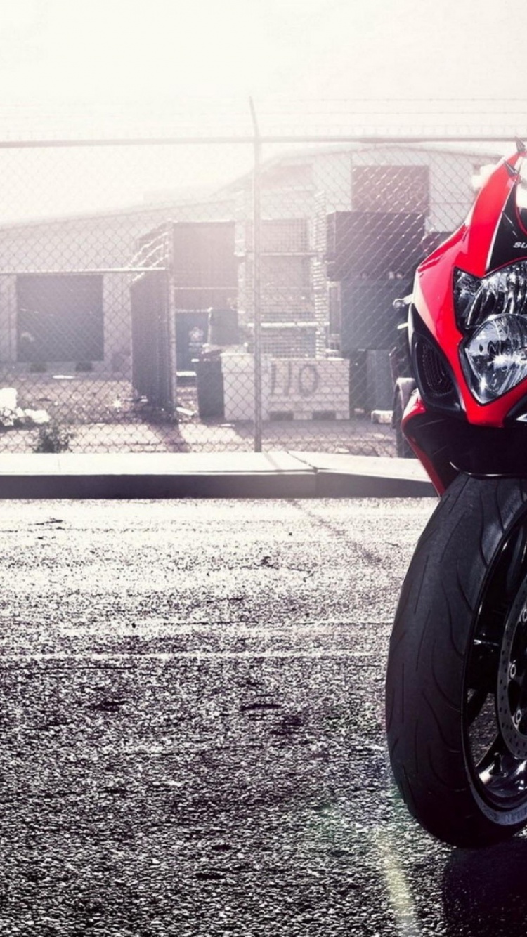 Red Suzuki GSX Sports Bike