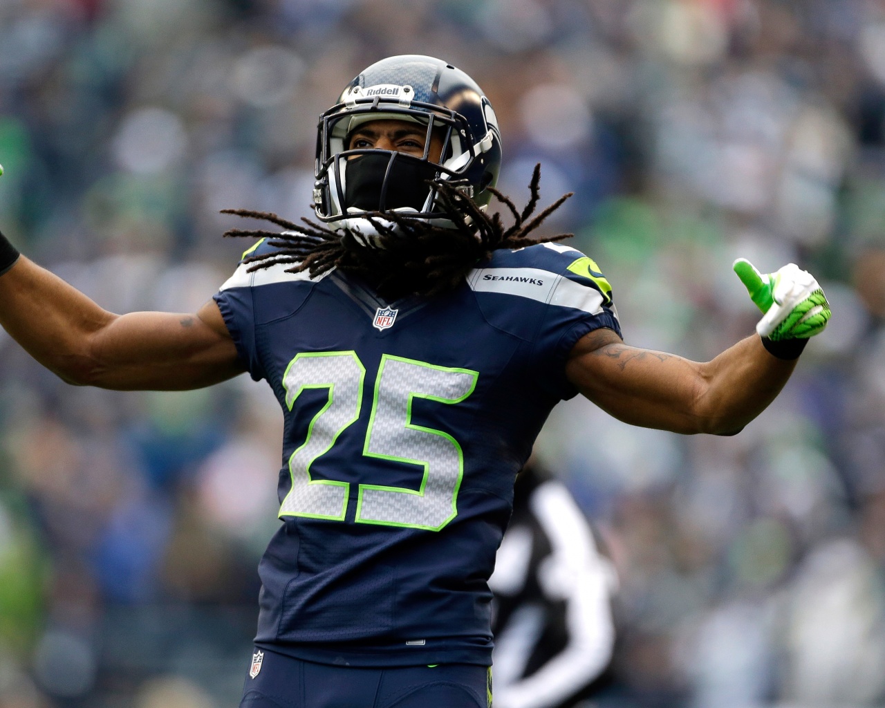 Richard Sherman Celebrates Win