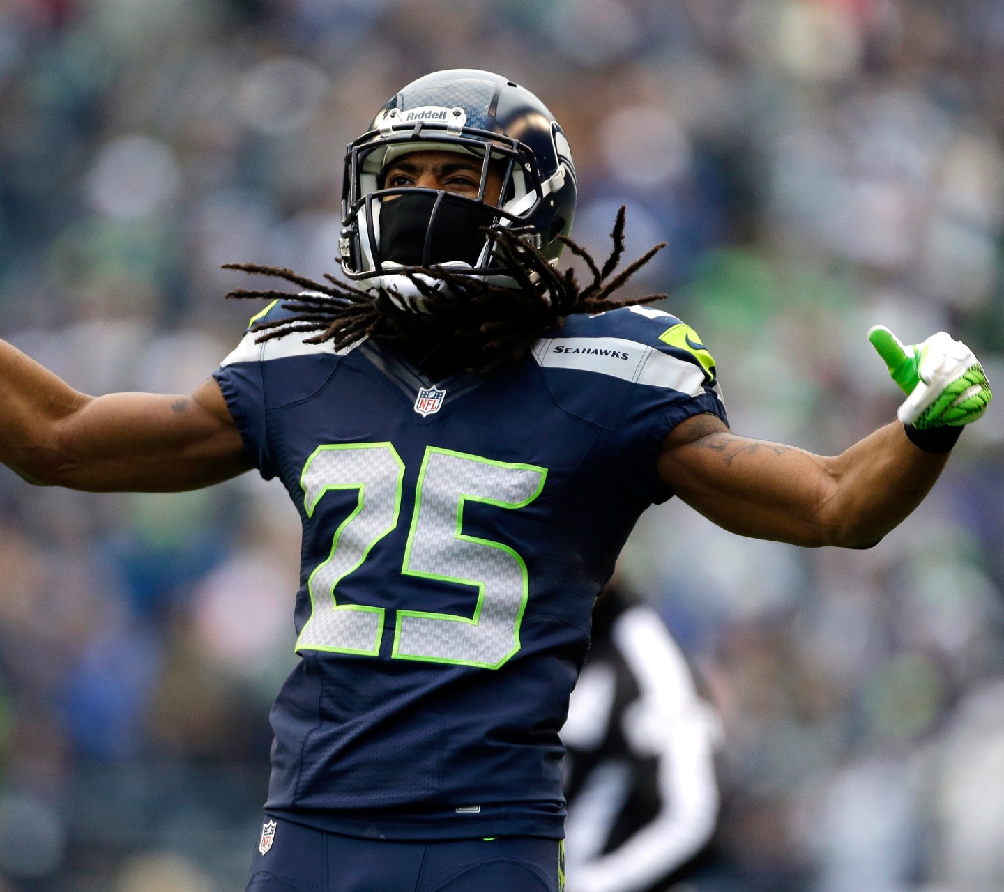 Richard Sherman Celebrates Win