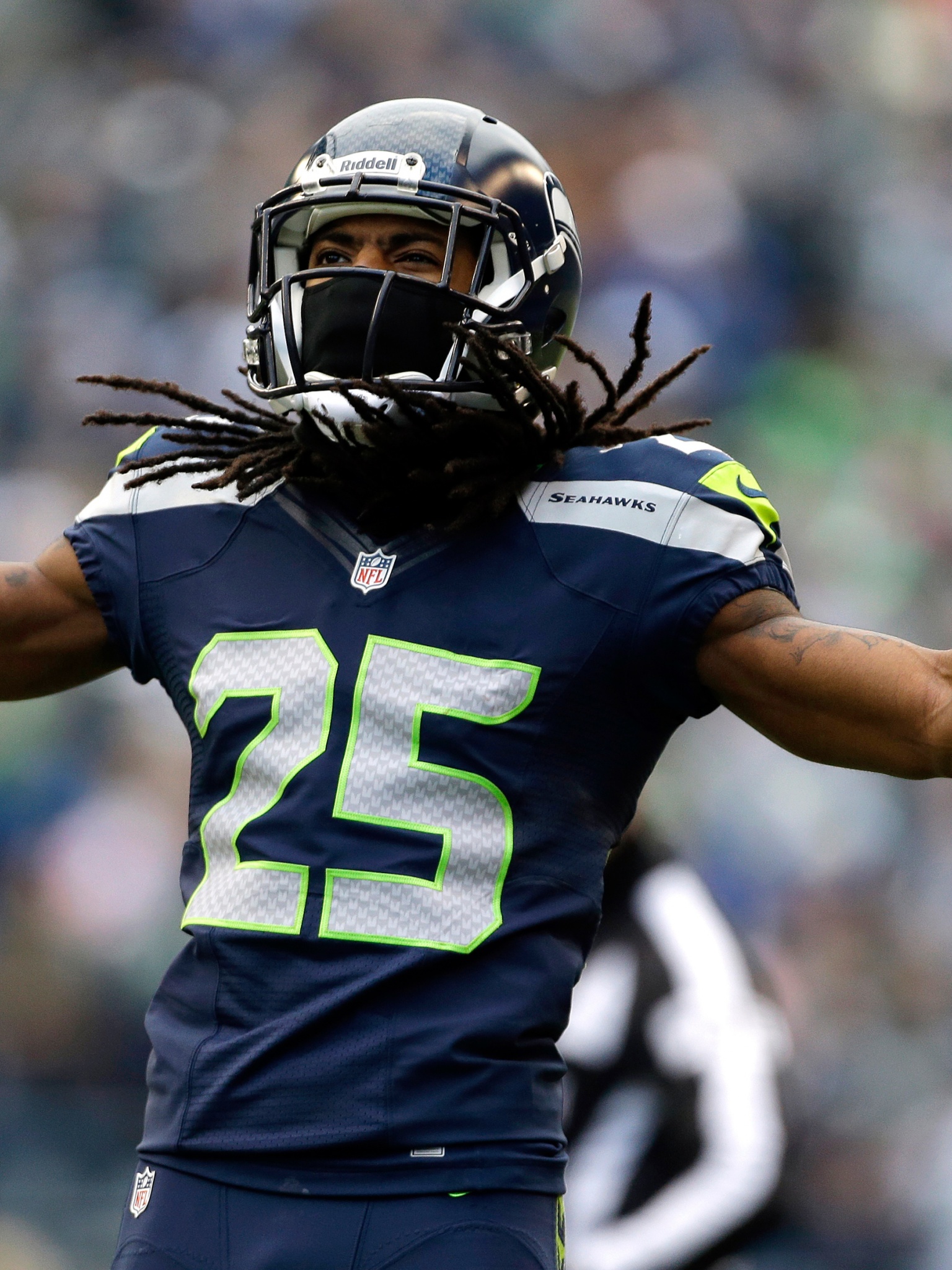 Richard Sherman Celebrates Win