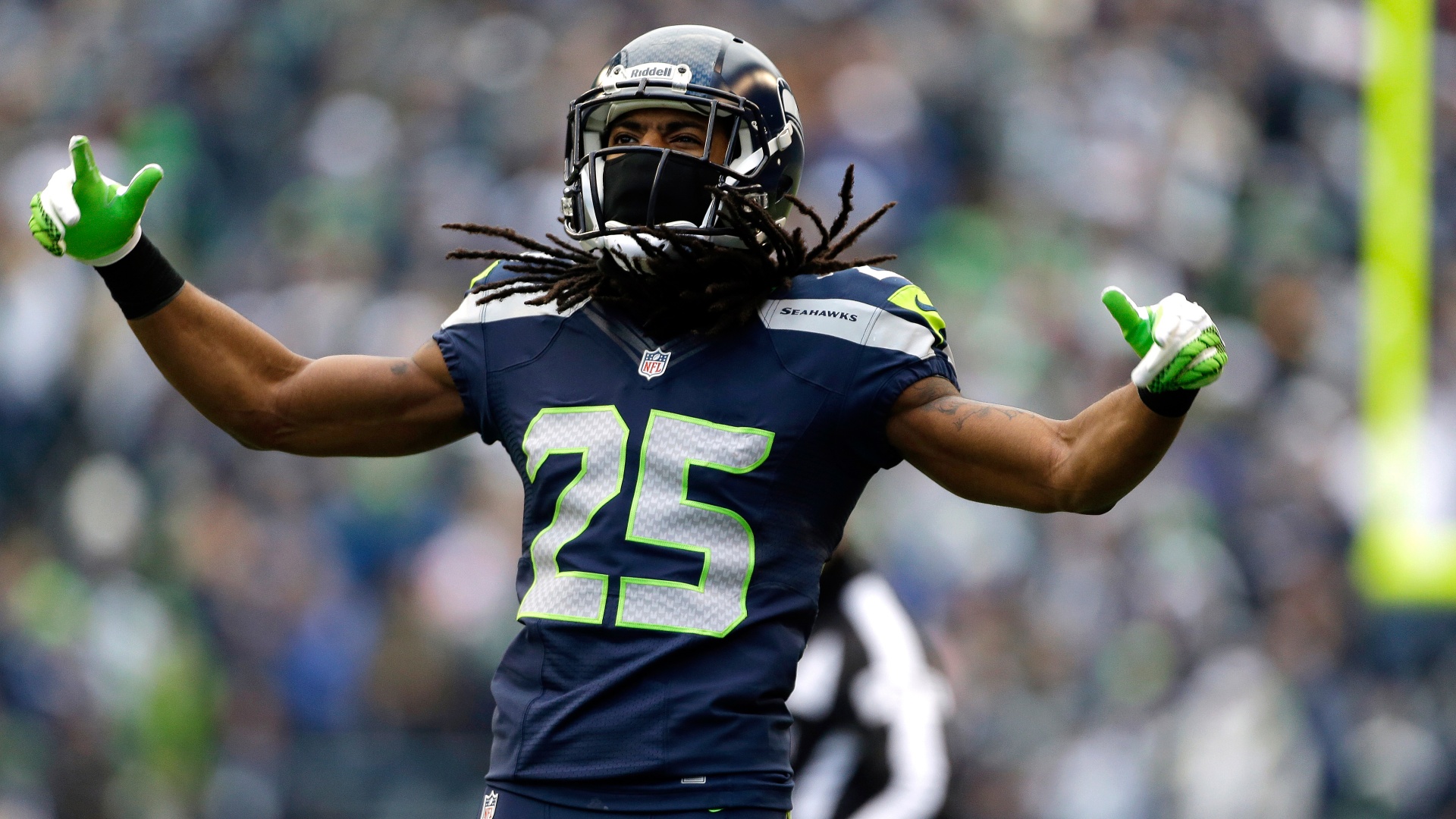 Richard Sherman Celebrates Win