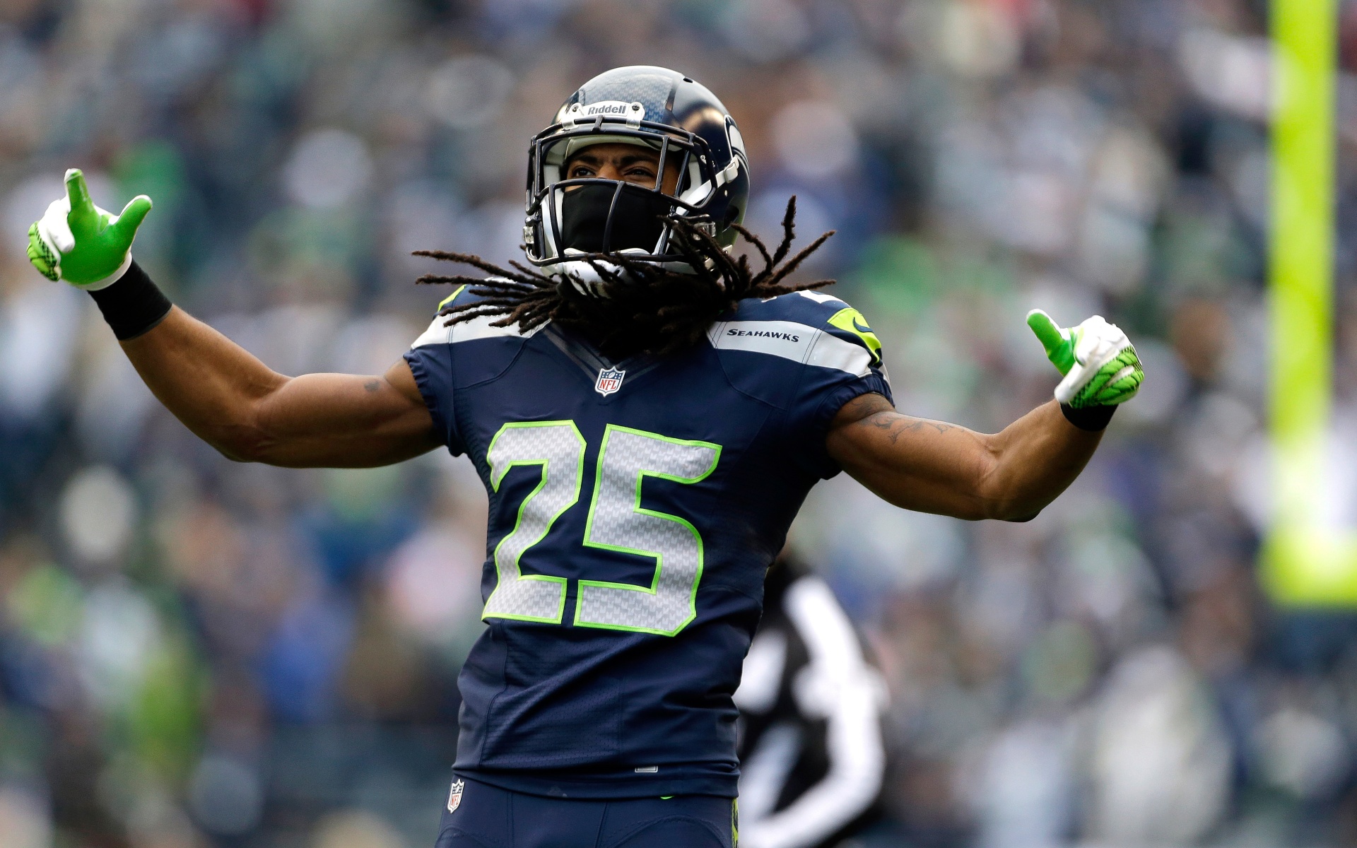 Richard Sherman Celebrates Win