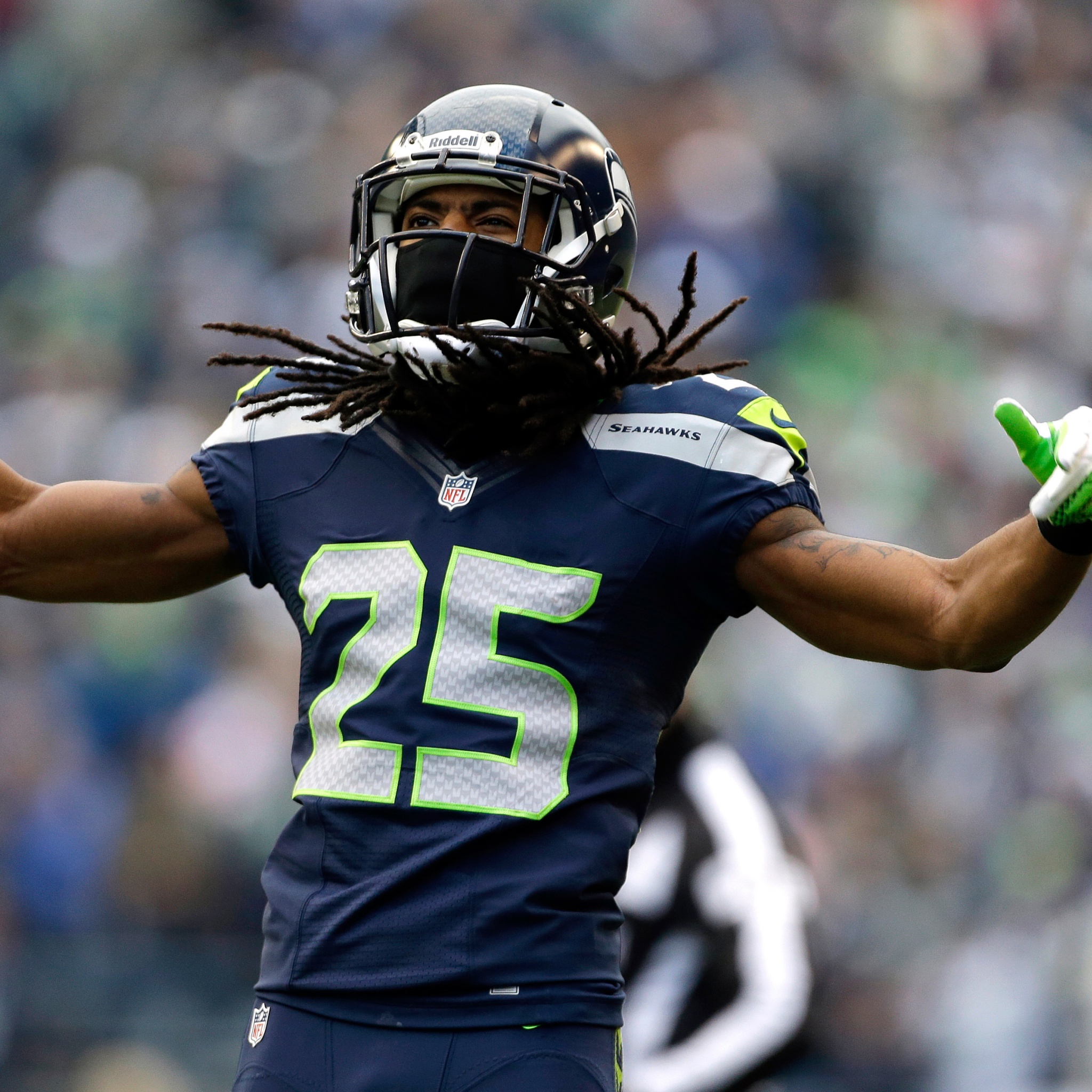 Richard Sherman Celebrates Win