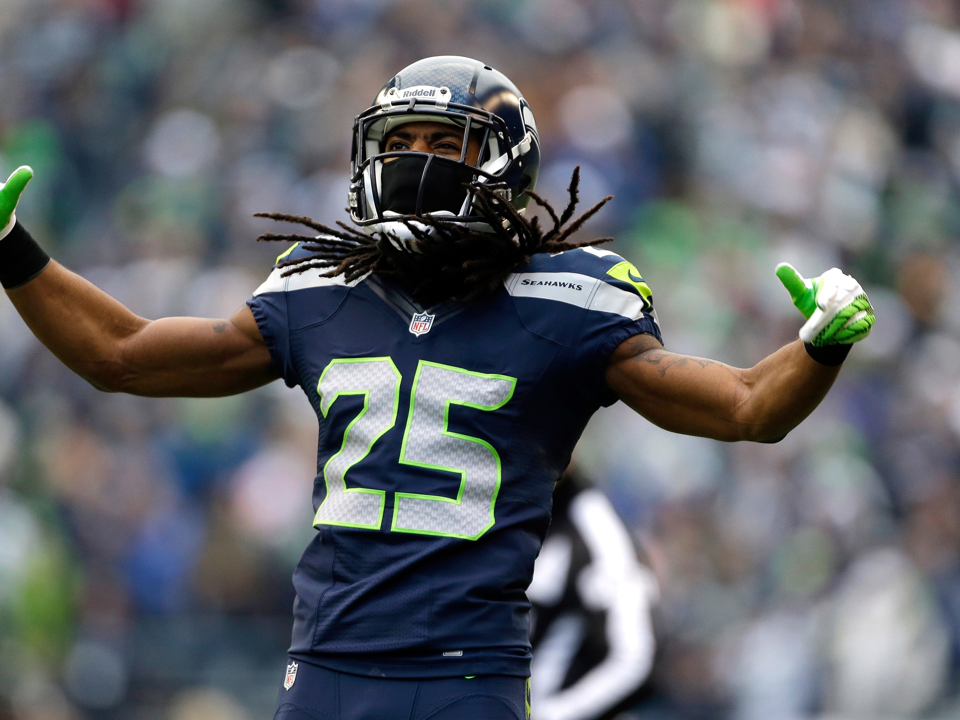 Richard Sherman Celebrates Win