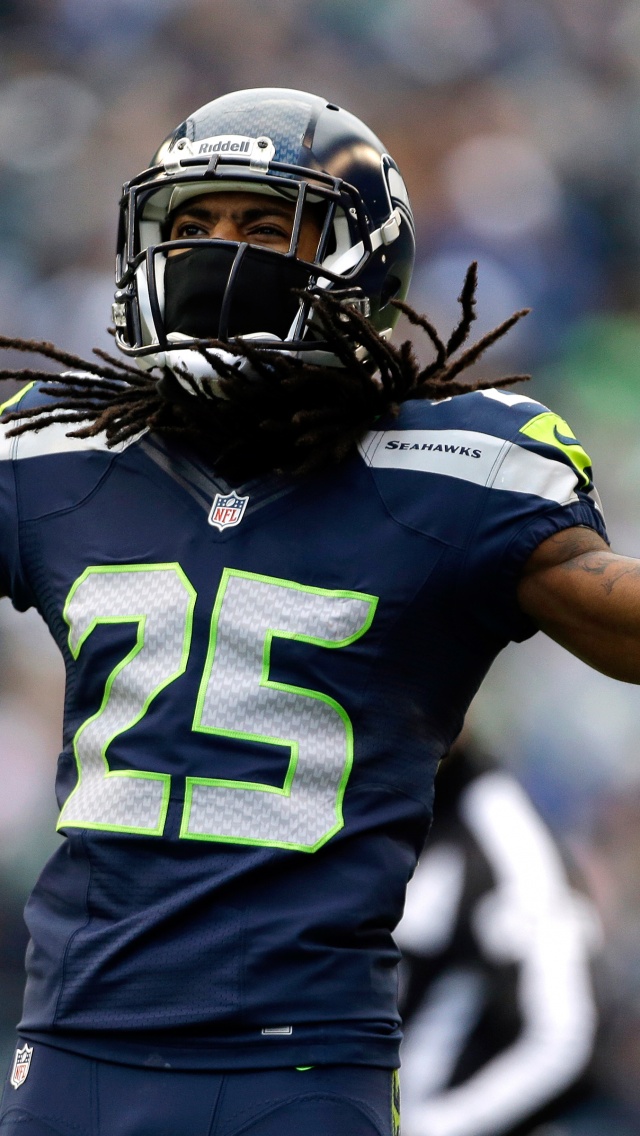 Richard Sherman Celebrates Win