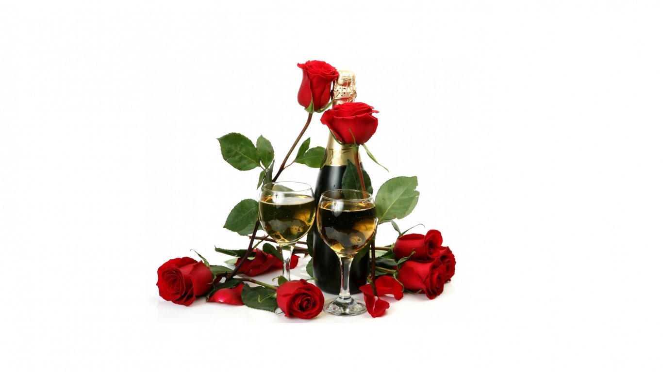 Roses And Champagne For Womens Day