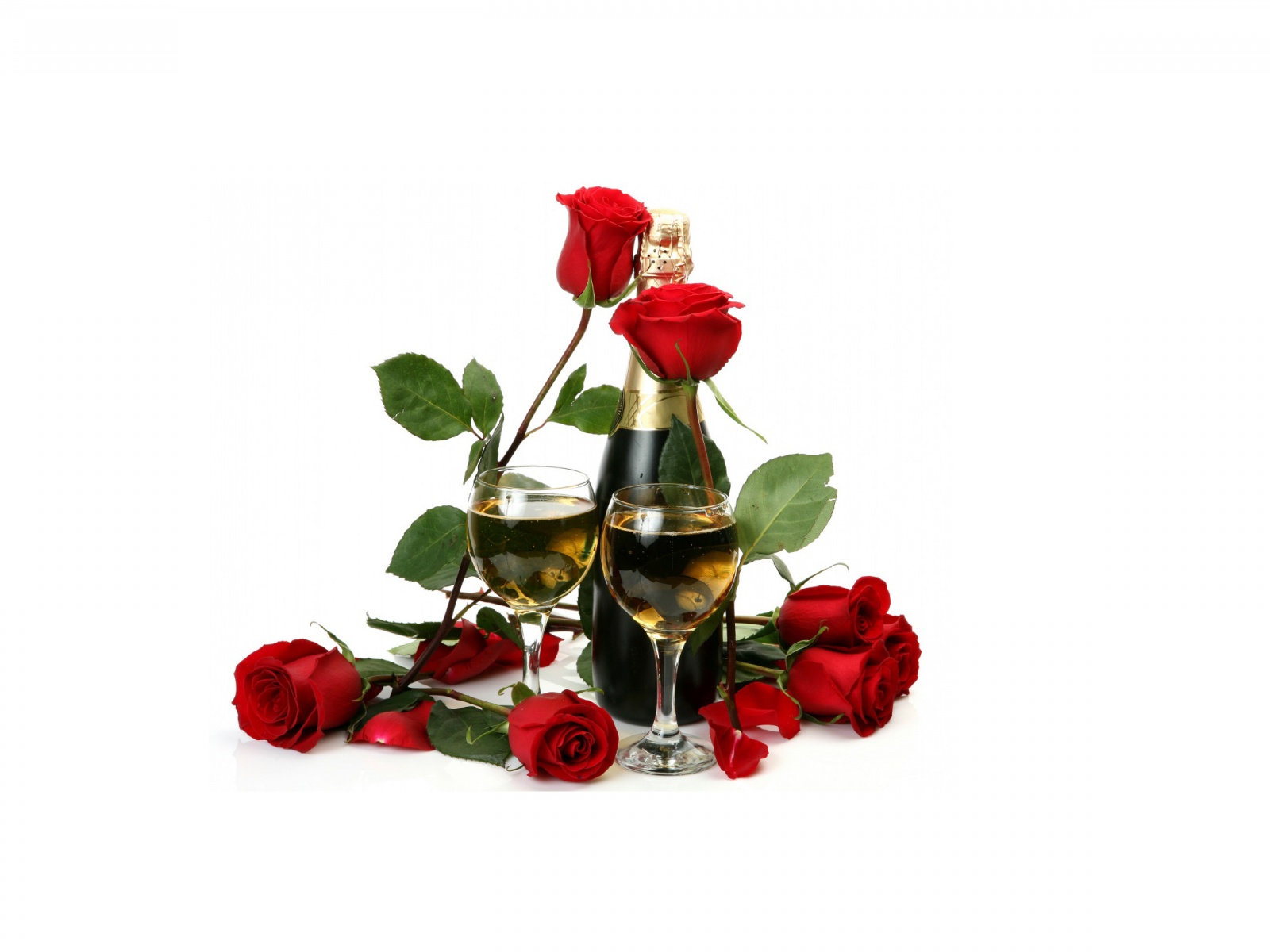 Roses And Champagne For Womens Day