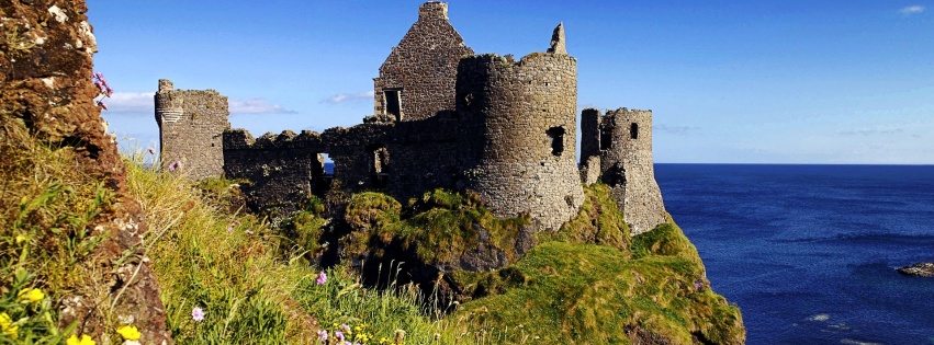 Ruins Of Dunluce Castle Antrim Northern Ireland United Kingdom