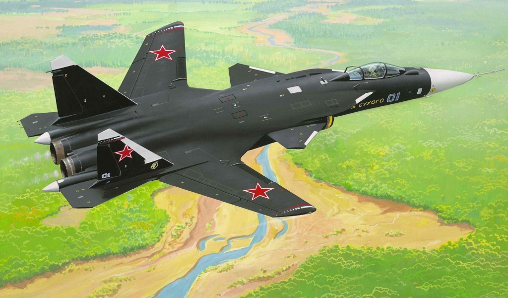 Russian Su-47 Berkut Fighter