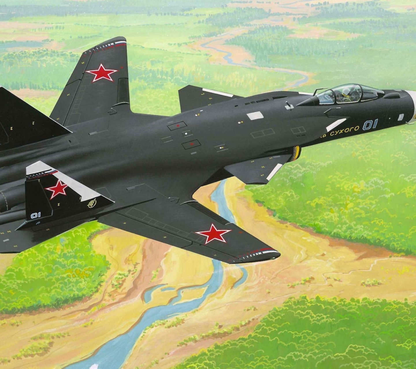 Russian Su-47 Berkut Fighter