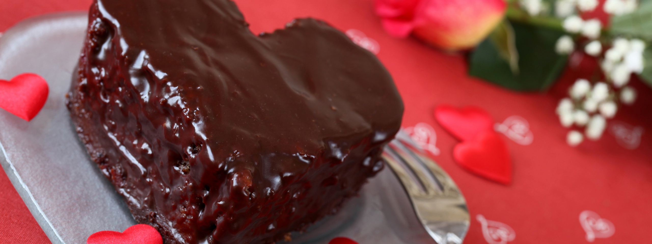 Saint Valentines Day Chocolate Cake