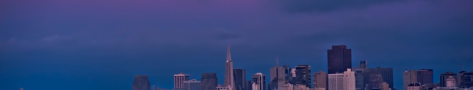 San Francisco Night Moon Sky Bay Building House City Landscape