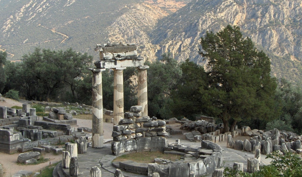 Sanctuary Of Athena Pronaia Delphi Fokida Thessalia Sterea Ellada Greece