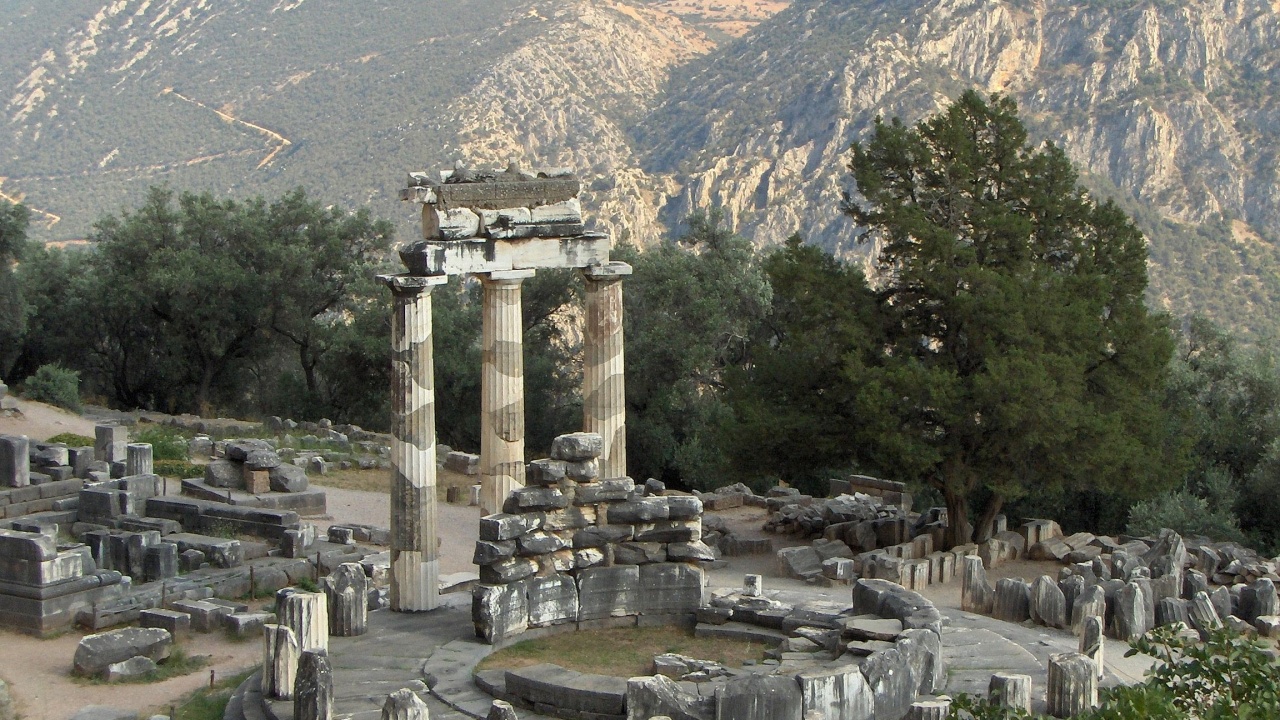 Sanctuary Of Athena Pronaia Delphi Fokida Thessalia Sterea Ellada Greece