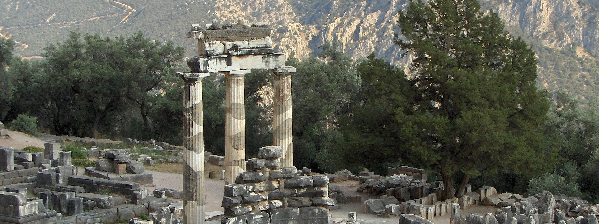 Sanctuary Of Athena Pronaia Delphi Fokida Thessalia Sterea Ellada Greece