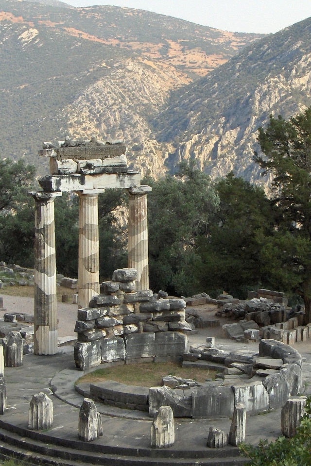 Sanctuary Of Athena Pronaia Delphi Fokida Thessalia Sterea Ellada Greece