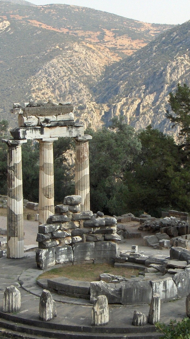 Sanctuary Of Athena Pronaia Delphi Fokida Thessalia Sterea Ellada Greece