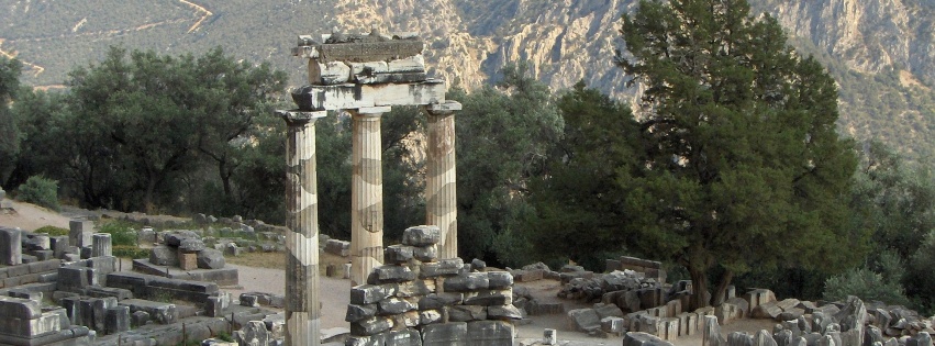 Sanctuary Of Athena Pronaia Delphi Fokida Thessalia Sterea Ellada Greece