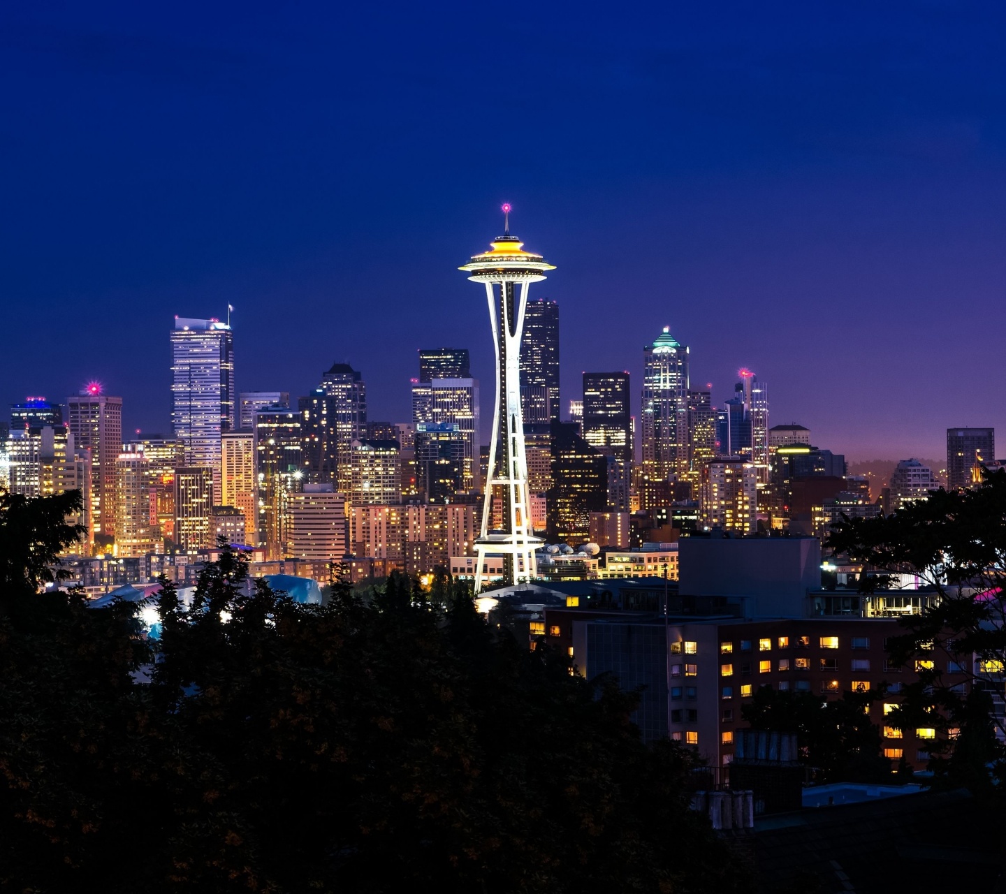 Seattle City In Night