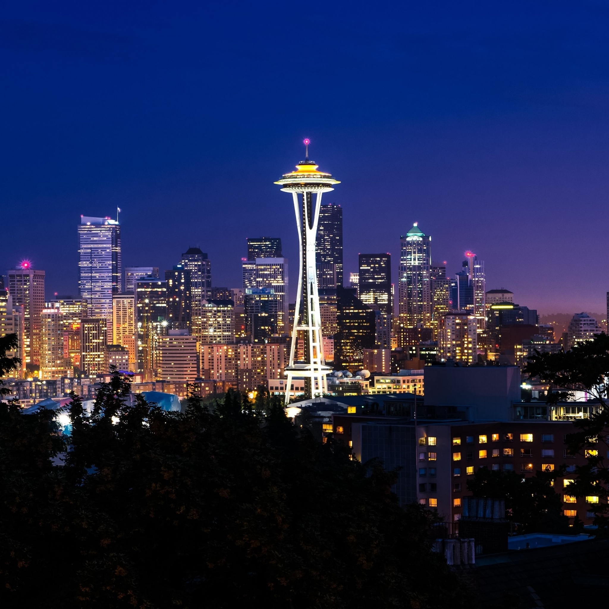 Seattle City In Night