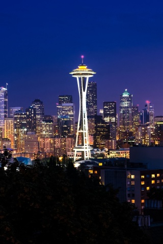 Seattle City In Night