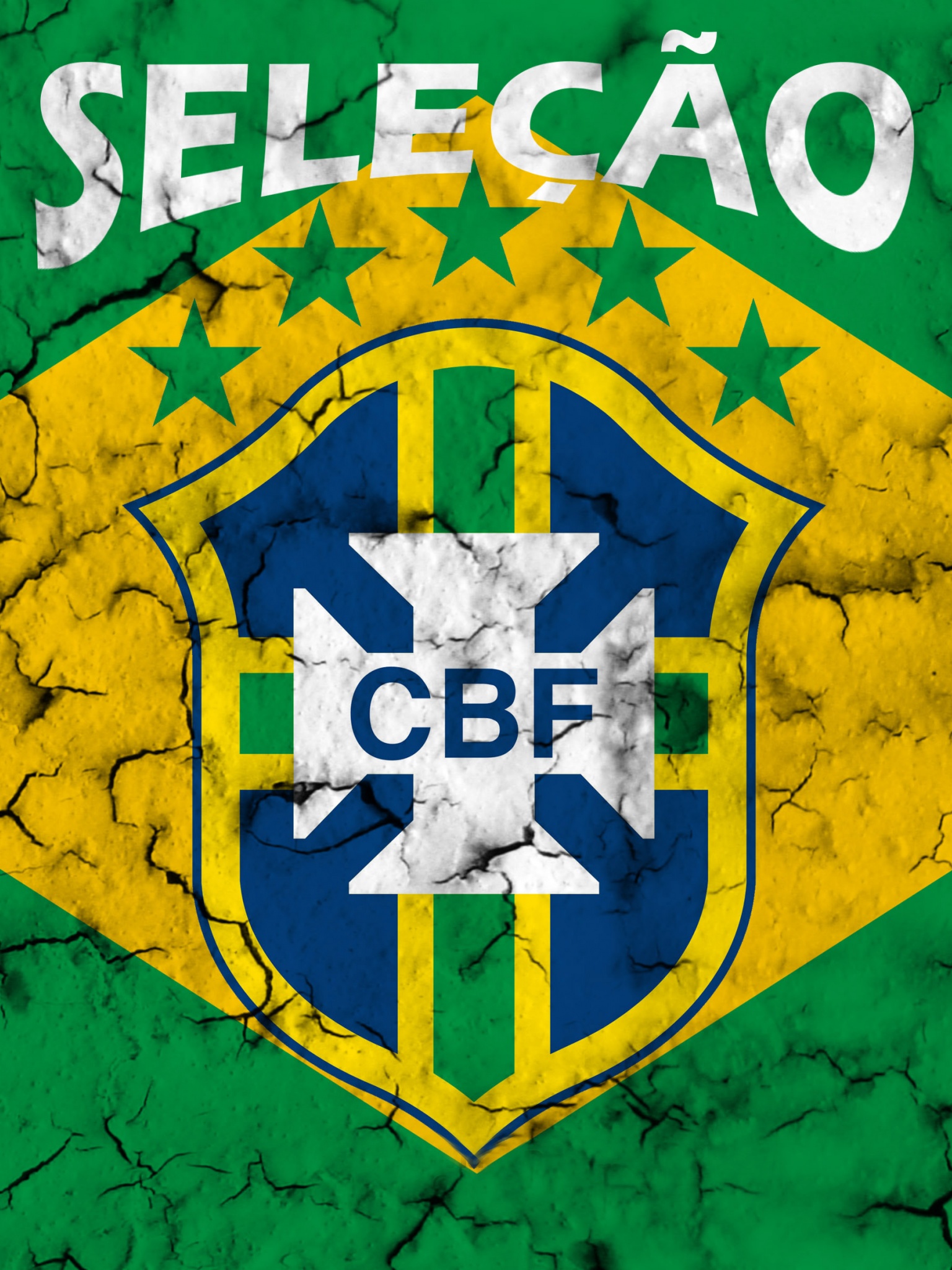 Selecao Brasil Football Crest 2014