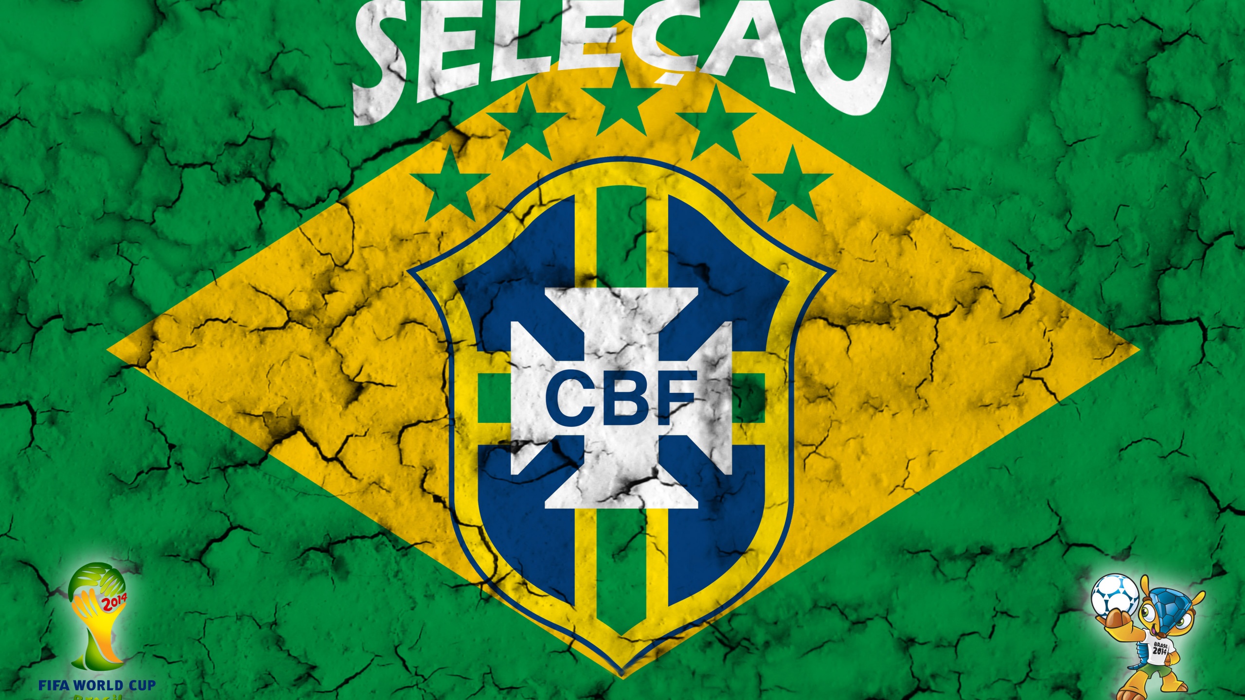 Selecao Brasil Football Crest 2014