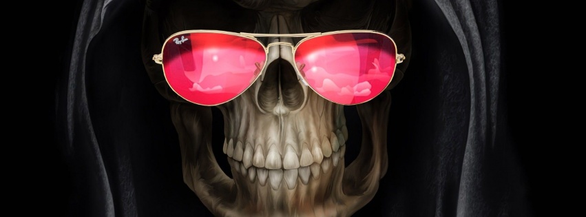 Skulls Eyes Reaper Funny Gothic Sunglasses Smiles