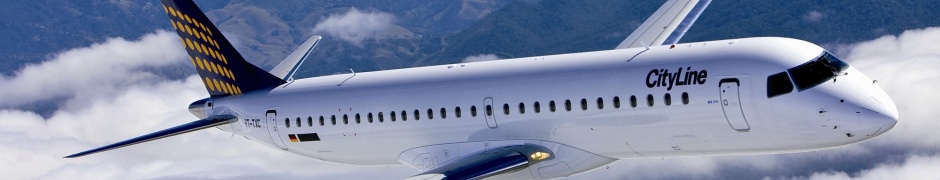 Sky With White Clouds Passenger Aircraft