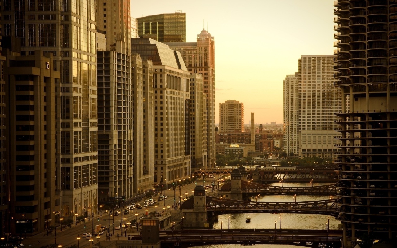 Skyscrapers Buildings Homes America Usa Chicago