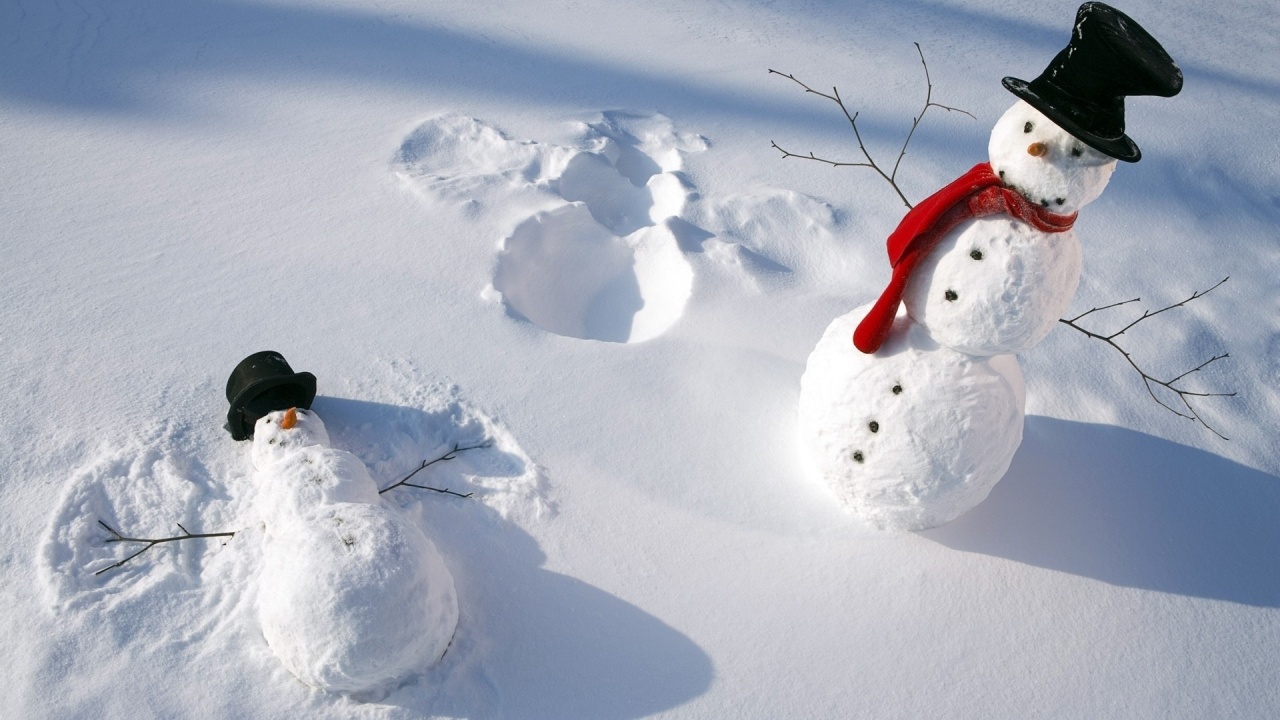 Snowman Winter Snow