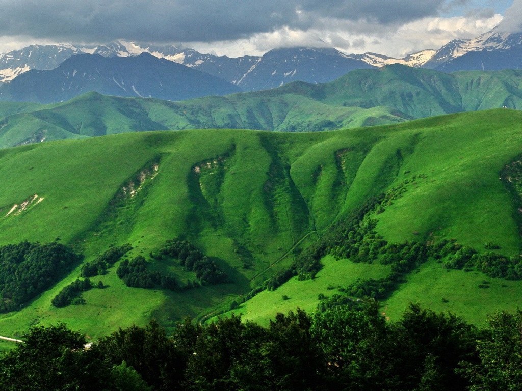 South Ossetia Mountain Asia Beautiful Scenery Nature