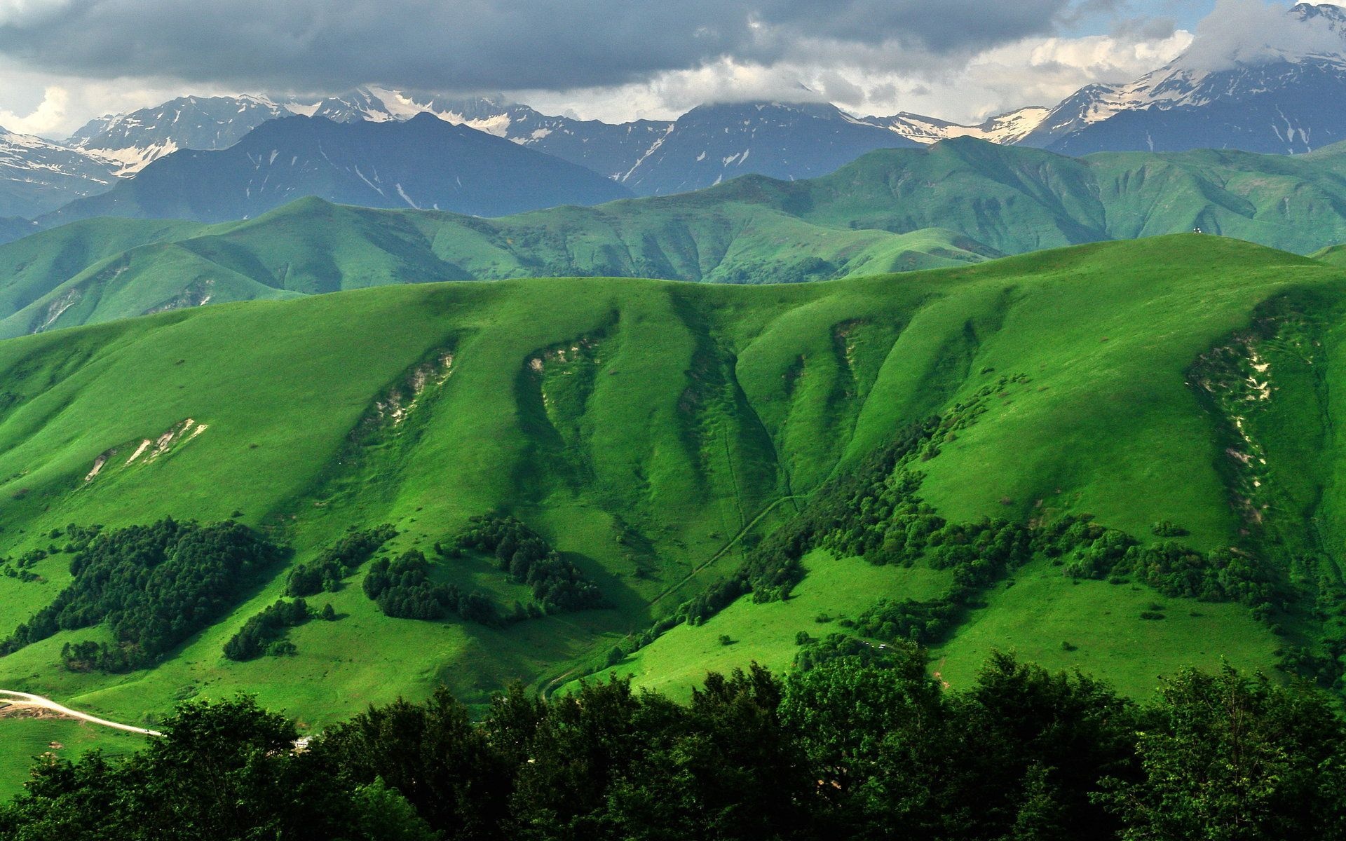 South Ossetia Mountain Asia Beautiful Scenery Nature