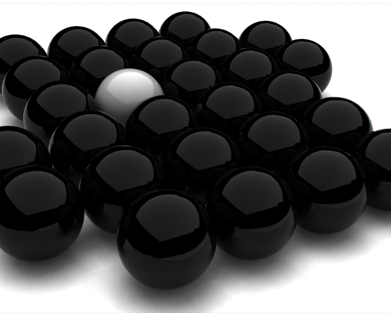 Spheres Black