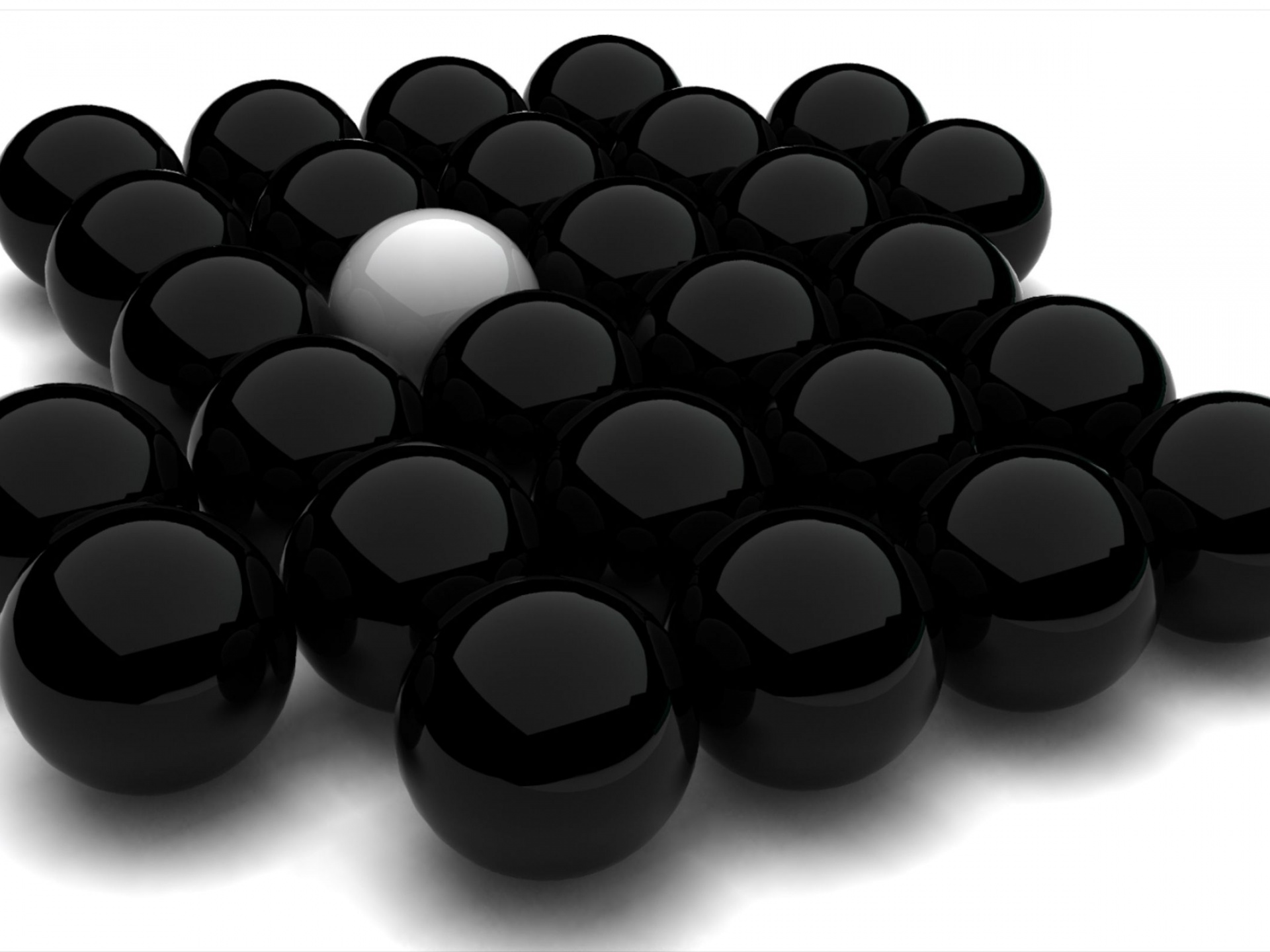 Spheres Black