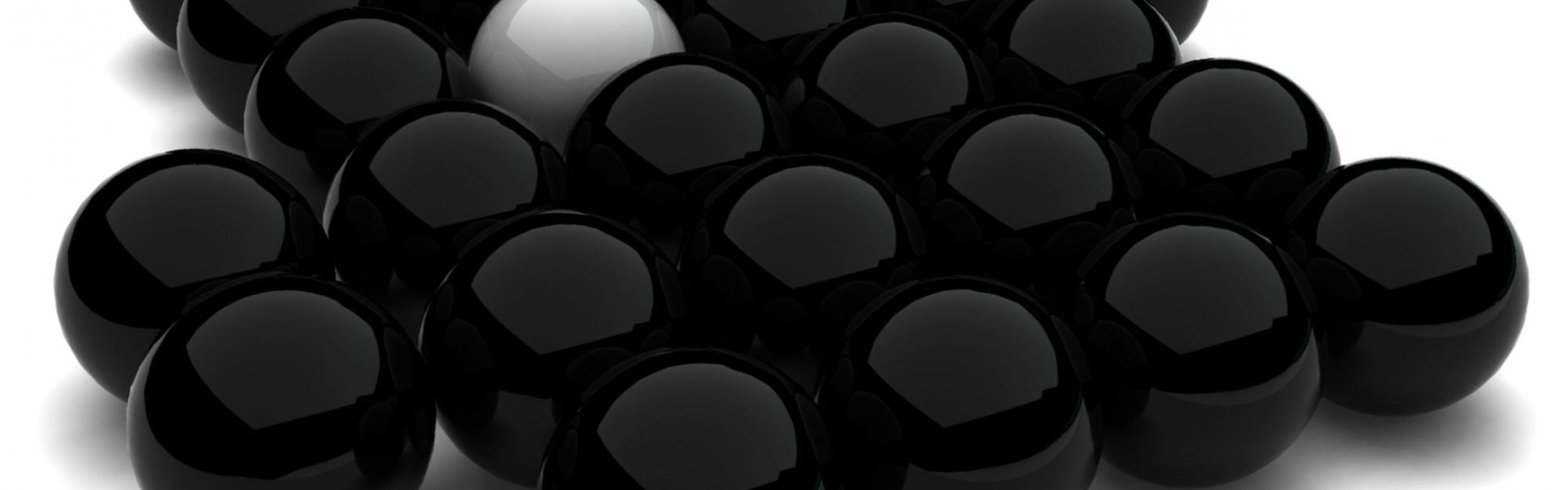 Spheres Black