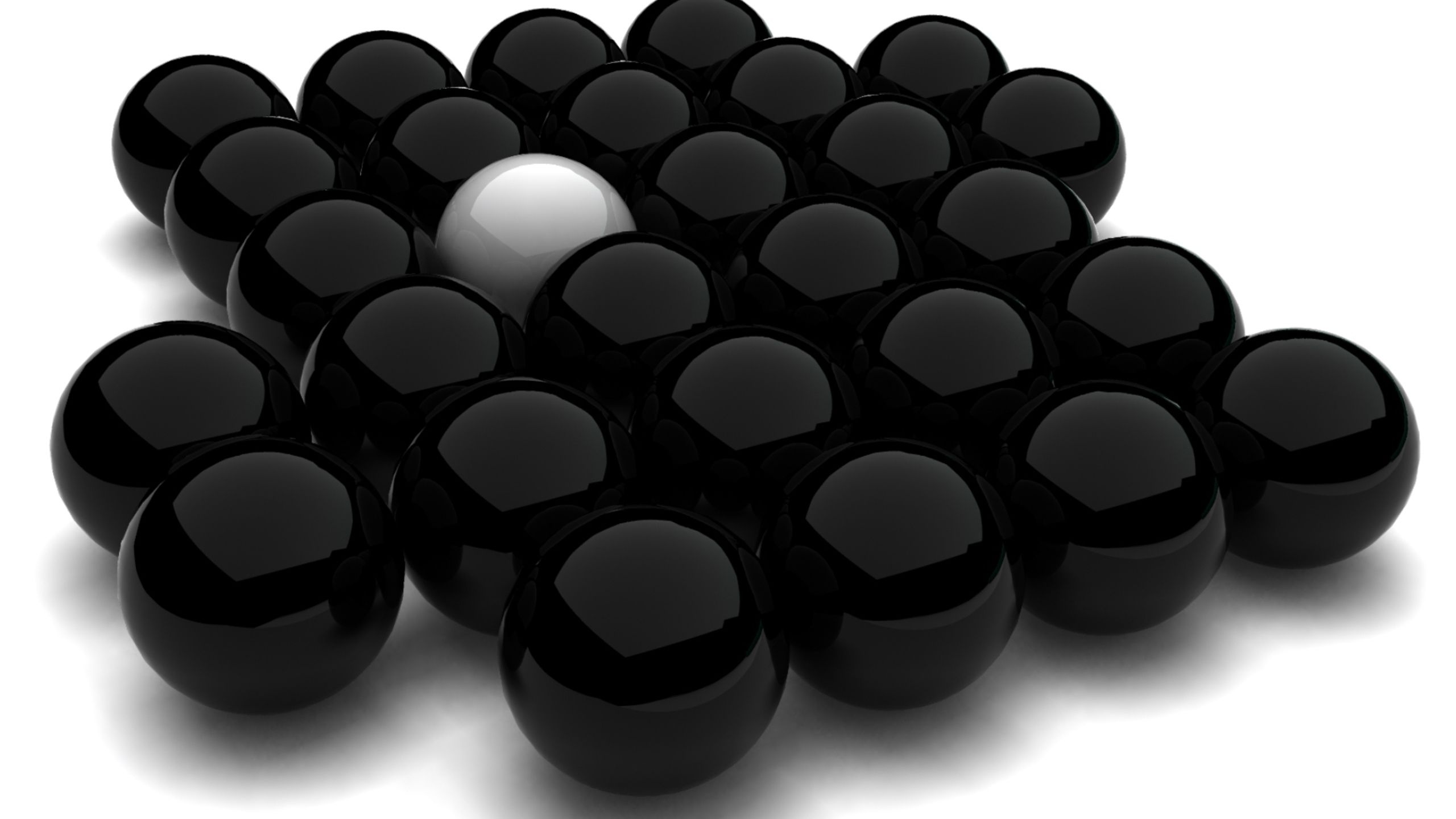 Spheres Black